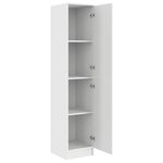 vidaXL Buffet Blanc Bois d'ingénierie Modéré Buffet Rectangulaire