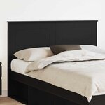vidaXL Tête de lit Chêne noir 140 cm Bois d'ingénierie