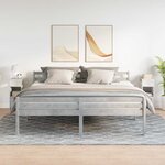 vidaXL Tables de chevet 2 Pièces avec tiroir gris béton 25x31x66 cm