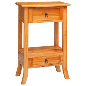 vidaXL Table console avec tiroir Naturel 50 5 x 30 x 75 5 cm
