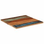 vidaXL Dessus de table carré 70x70 cm 25-27 mm Bois de récupération