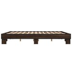 vidaXL Cadre de lit sans matelas chêne marron 160x200 cm