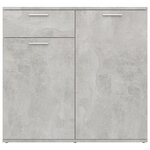 vidaXL Buffet gris béton 80x36x75 cm bois d'ingénierie