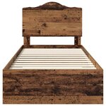 vidaXL Cadre de lit Bois ancien 90 x 200 cm Bois d'ingénierie