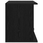 vidaXL Support de télévision avec tiroir Chêne noir 79 x 40 x 48 cm