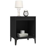 vidaXL Tables de chevet 2 Pièces Noir 40x35x50 cm