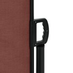 vidaXL Auvent latéral rétractable Marron 117x1200 cm