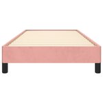 vidaXL Cadre de lit Rose 90x200 cm Velours