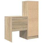 vidaXL Bureau avec rangement Chêne Sonoma Bois d'ingénierie