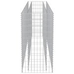 vidaXL Lit surélevé à gabion Acier galvanisé 270x50x100 cm