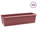 vidaXL Caisses à fleurs pour palettes Euro 12 pc Marron Polypropylène