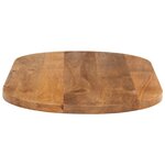 vidaXL Dessus de table 110x50x3 8 cm ovale bois massif de manguier