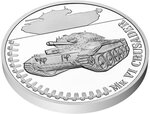 Pièce de monnaie en Argent 1 Dollar g 31.1 (1 oz) Millésime 2024 Armored Vehicles MK VI CRUSADER