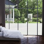 vidaXL Film pour fenêtre dépoli design à rayures 0 9x50 m PVC