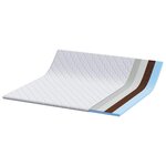 vidaXL Surmatelas en Coco Blanc 180 x 200 cm Tissu jacquard