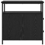 vidaXL Cabinet de chevet Chêne noir 30 x 60 x 60 cm Bois d'ingénierie