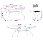 vidaXL Ensemble de salle à manger pour jardin 9 Pièces Anthracite