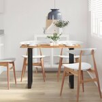 vidaXL Table à dîner 110x50x76 cm Bois d'acacia solide