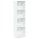vidaXL Bibliothèque blanc 40x24x143 cm bois d'ingénierie