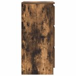 vidaXL Buffet chêne fumé 37 5x35x76 cm bois d'ingénierie