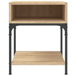 vidaXL Tables de chevet 2 Pièces chêne sonoma 40x41x50 cm bois ingénierie