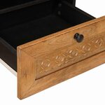 vidaXL Table basse avec tiroir Marron clair 80 x 54 x 40 cm