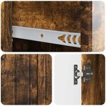 vidaXL Buffet Chêne fumé 66 x 34 5 x 91 5 cm Bois d'ingénierie