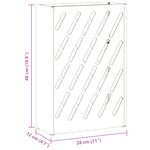 vidaXL Support de parapluie vert olive - 28x12x41 cm en acier