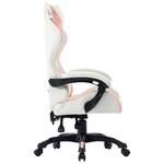 vidaXL Fauteuil de jeux vidéo Rose Similicuir