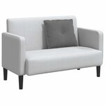 vidaXL Coussin de Dos Gris foncé 60 x 50 cm Tissu en microfibre