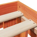 vidaXL Cadre de lit sans matelas cire marron 150x200cm bois pin massif