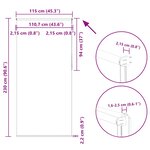 vidaXL Store enrouleur occultant largeur du tissu 110 7 cm polyester