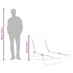 vidaXL Chaises longues pliables lot de 2 Acier et tissu Vert