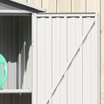 vidaXL Abri de jardin Gris 116x45x175 cm Acier galvanisé