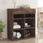 vidaXL Buffet chêne marron 80x42 5x93 cm bois d'ingénierie