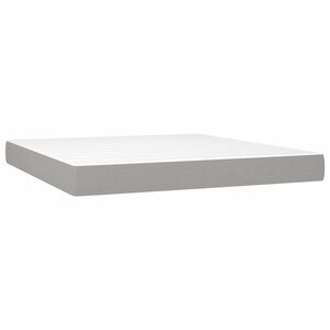 vidaXL Matelas de lit à ressorts ensachés Gris clair 160x200x20 cm