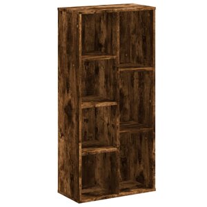 vidaXL Bibliothèque chêne fumé 50x25x105 cm bois d'ingénierie