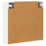 vidaXL Armoire Miroir de Salle de Bain Blanc 63 5 x 16 x 62 5 cm