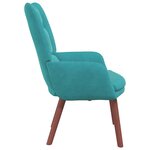 vidaXL fauteuil Turquoise 63 x 67 x 94 cm Velours