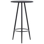 vidaXL Ensemble de bar 5 Pièces Tissu Noir