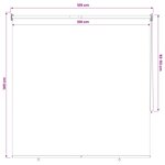 vidaXL Store roulant extérieur protection UV Anthracite Polyester