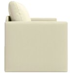 vidaXL Canapé-Lit Crème 124 x 71 x 78 cm Cuir artificiel
