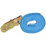 vidaXL Sangle d’arrimage 4 Pièces 2 tonnes 6 m x 38 mm Bleu