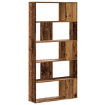 vidaXL Bibliothèque 5 niveaux vieux bois bois d'ingénierie