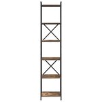 vidaXL Bibliothèque Chêne fumé 40 x 30 x 188 cm Bois d'ingénierie