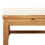 vidaXL Salon de jardin avec coussins 5 Pièces Bois d'acacia solide