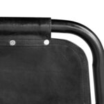 vidaXL Chaises à manger lot de 6 noir cuir véritable