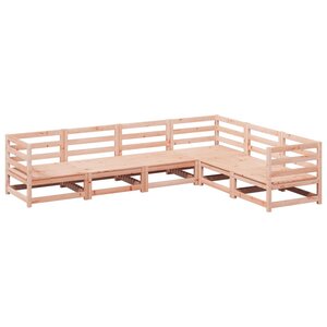 vidaXL Salon de jardin 6 Pièces bois massif sapin de douglas