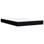 vidaXL Sommier à lattes de lit avec matelas Noir 160x200 cm Tissu