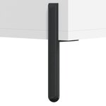 Bureau table poste de travail meuble d'ordinateur informatique étude 140 x 50 x 75 cm bois d'ingénierie blanc 02_0023517
